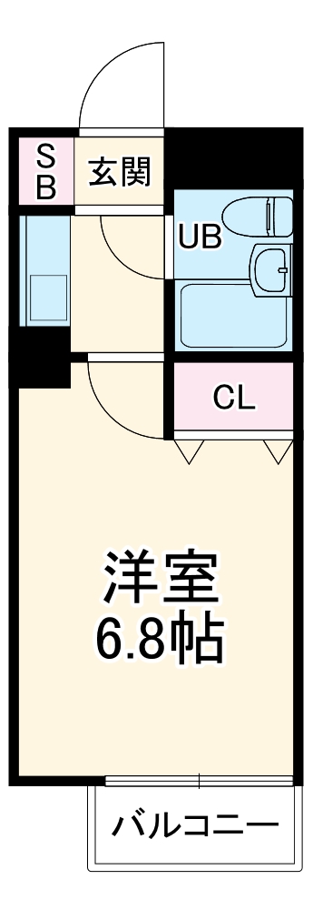 ユーコート浦安の間取り