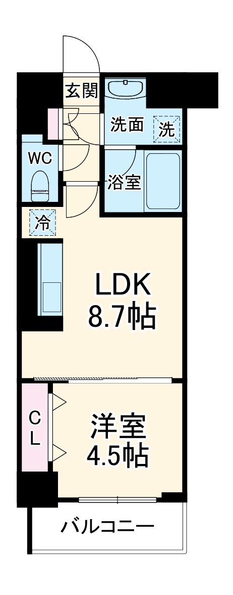 アルブル都島の間取り
