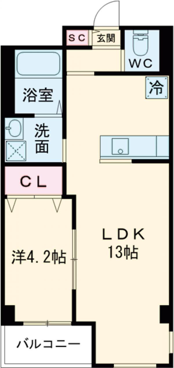 サンライズ小田部の間取り