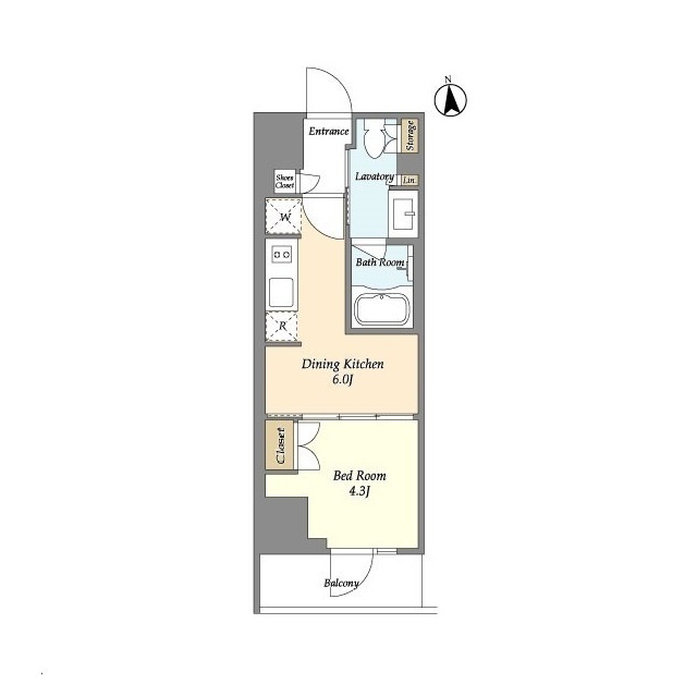 LaSante 上野の間取り
