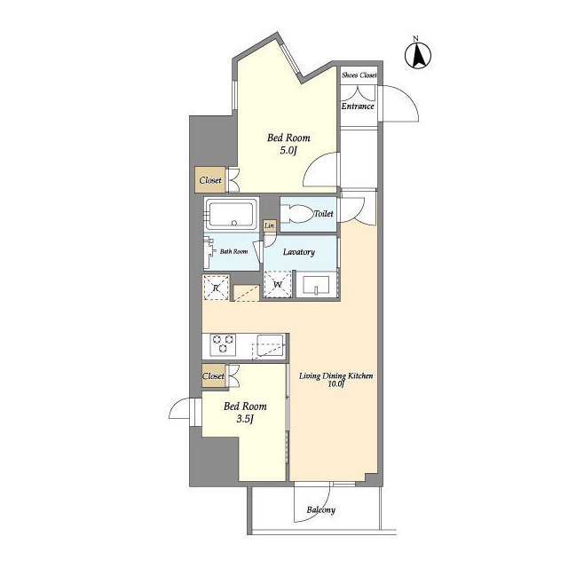 LaSante 上野の間取り
