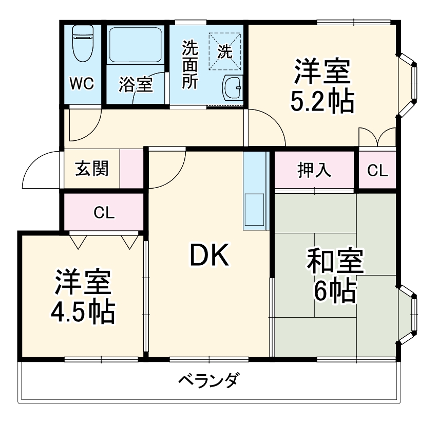 ヴューラセイホウの間取り