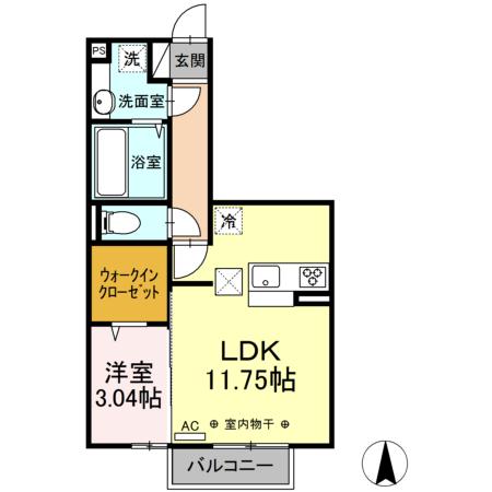 ラルーチェVの間取り