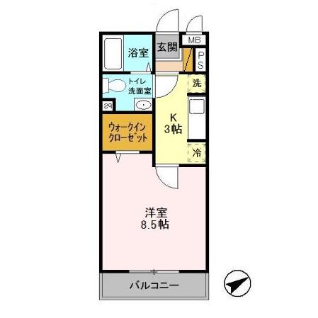 ジェンティーレ703の間取り