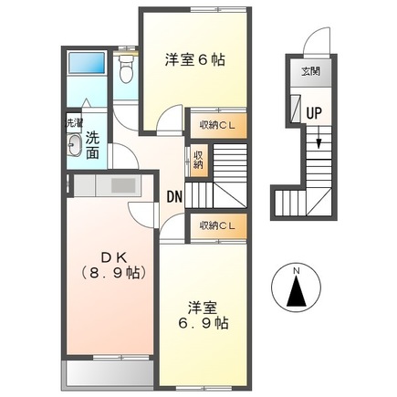 ハイツ樹々Ⅰの間取り