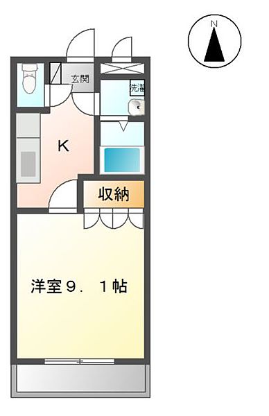 サニープレイスの間取り