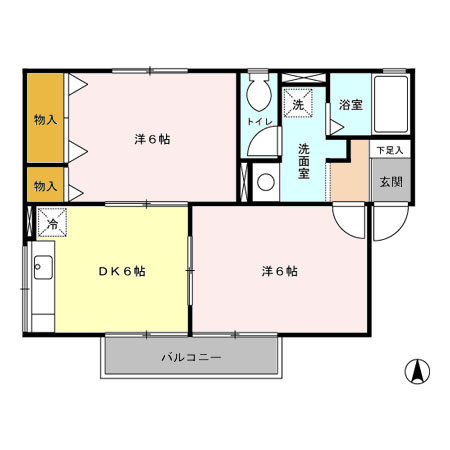 シエル高井の間取り