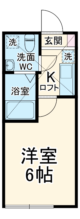 アザーレ・キュリオス久地Bの間取り