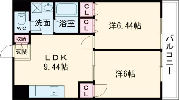 マンション桂の間取り
