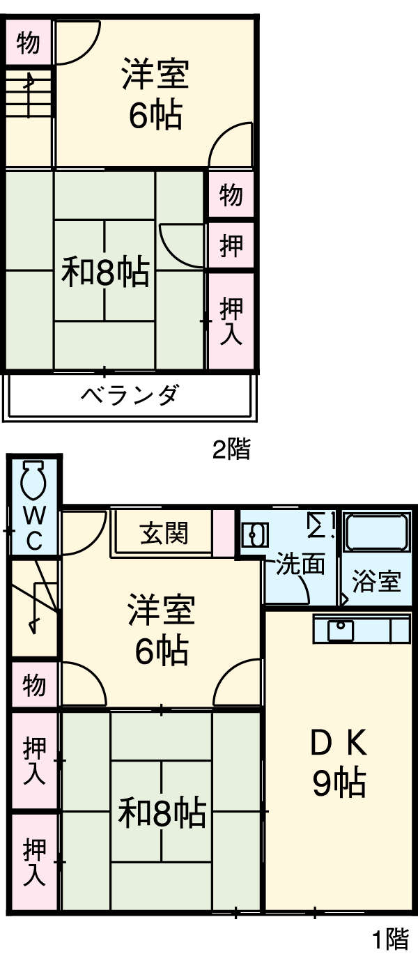 我入道東町一戸建ての間取り