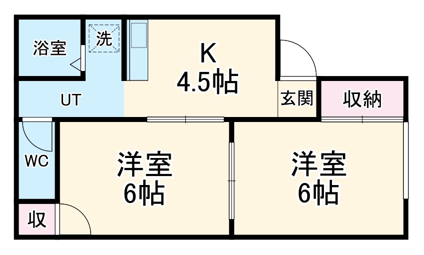 タウニィみどりの間取り