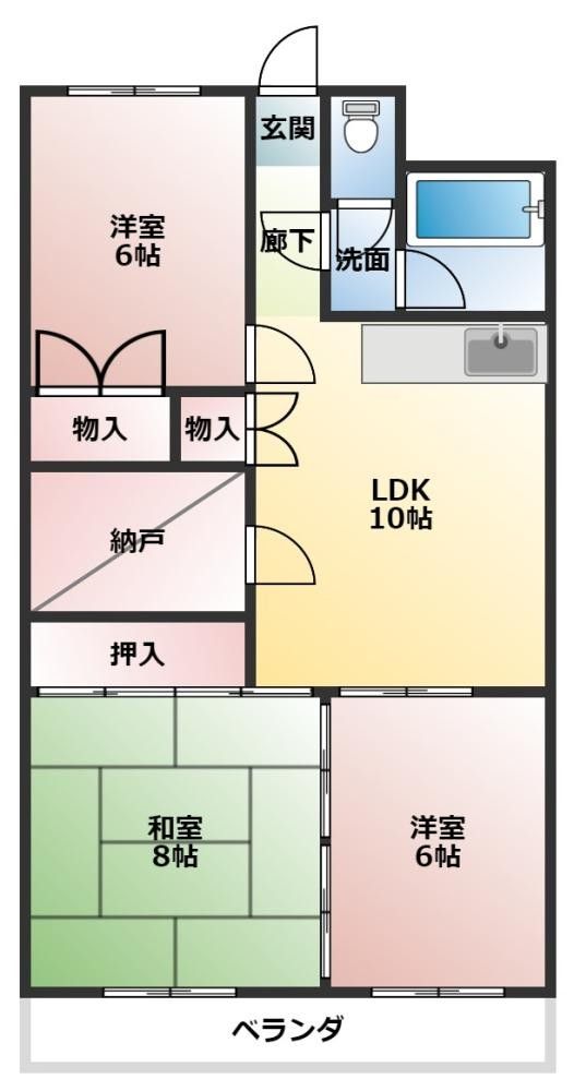 ポートブリッジマンションの間取り