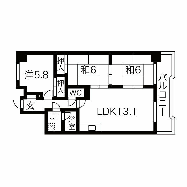 エルパティオ滝ノ水の間取り
