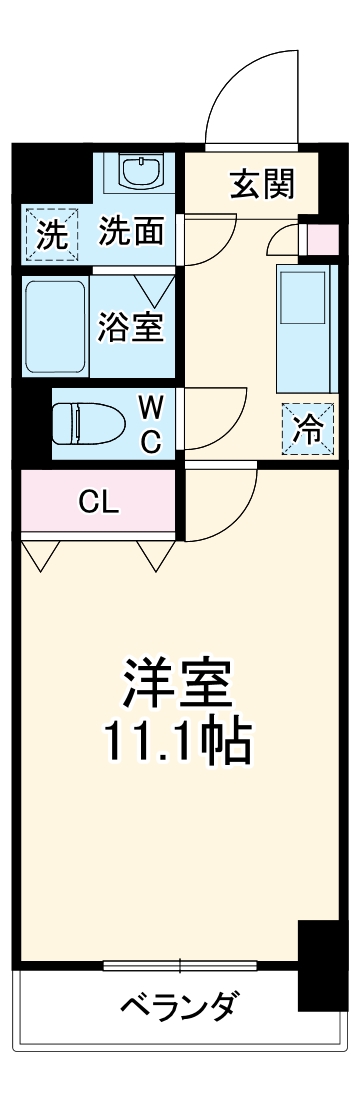 ラフィネ所沢の間取り