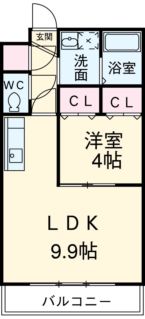 アンフィニ松が根の間取り