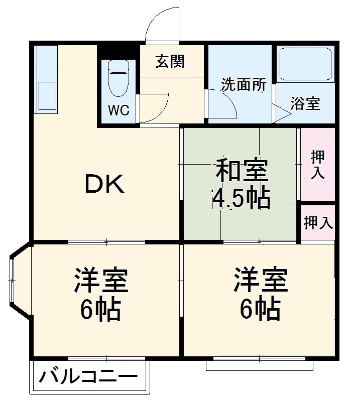 コーポシャルマンの間取り