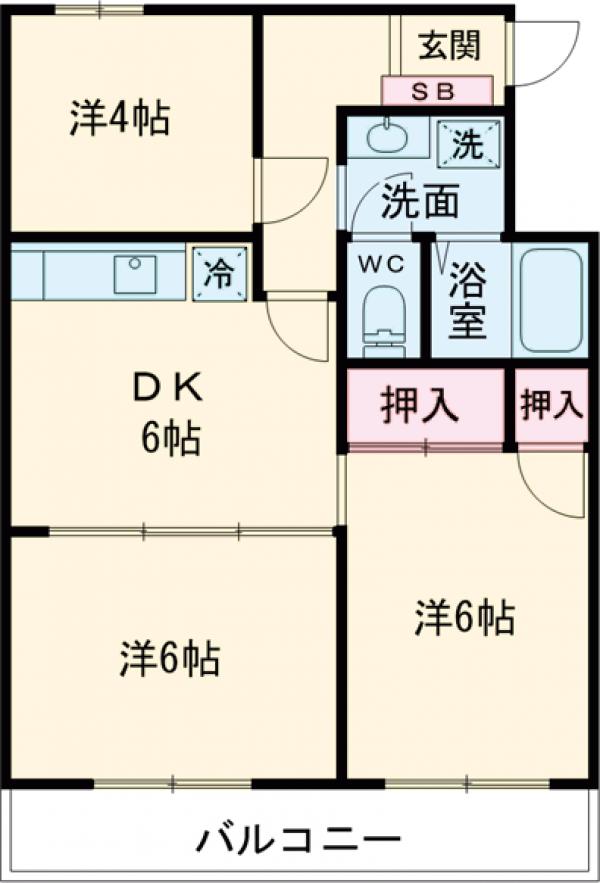 パレドール池袋の間取り