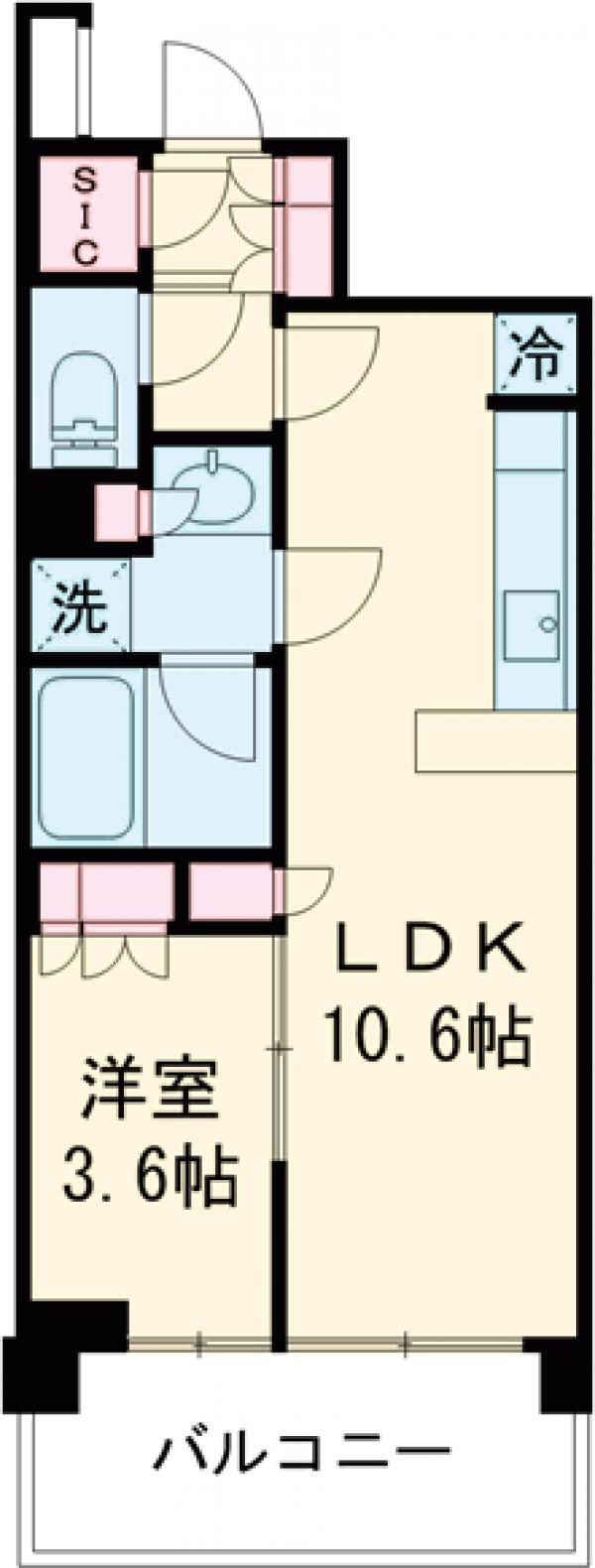 オープンレジデンシア用賀の間取り