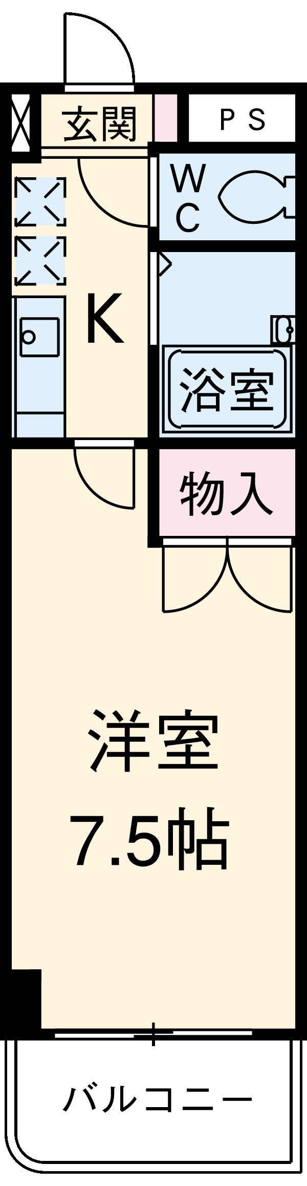 ハイツサンルートの間取り