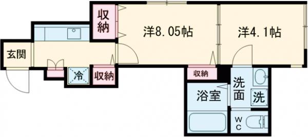 ローズテラス新小岩の間取り