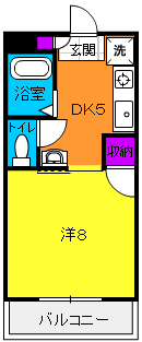 メルヴェーユＢの間取り