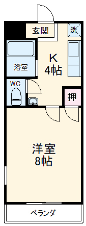 メルヴェーユBの間取り