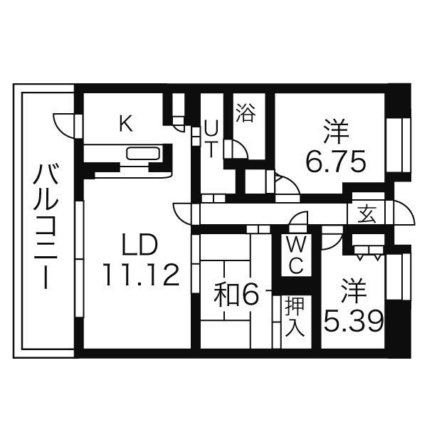 山田ビル鳴海の間取り
