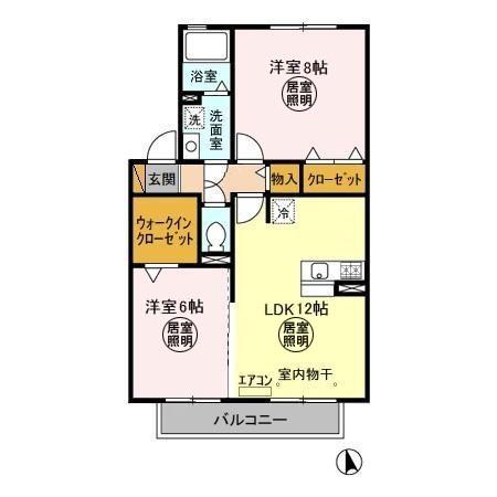 ボナール Aの間取り