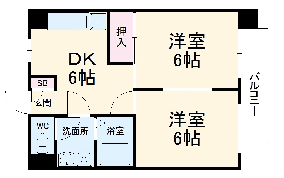 アメニティ豊の間取り