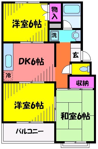 ハイムみやぼりの間取り