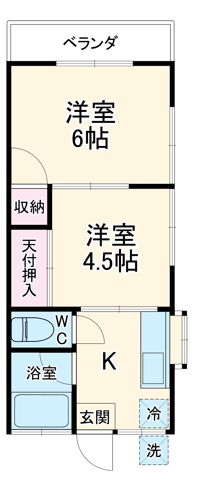 ハイツたかきちの間取り