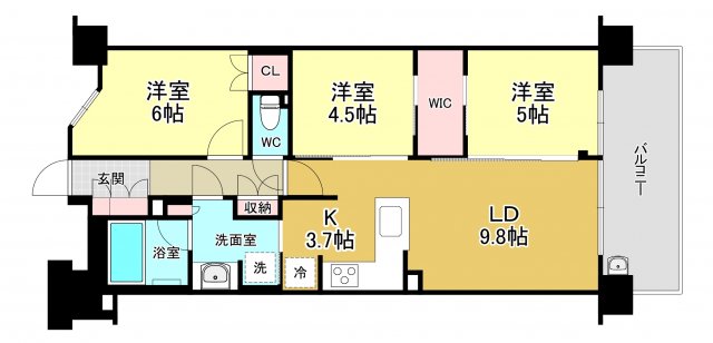 レーベン千里青山台GRAN HIGHの間取り