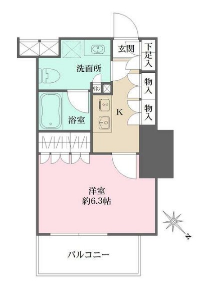 ザ・パークワンズ渋谷本町の間取り
