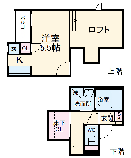 CB東大宮ライブリーの間取り