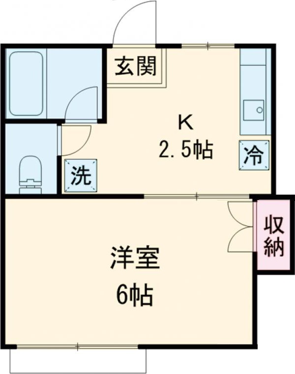 シャープハイムＢ・17号室の間取り