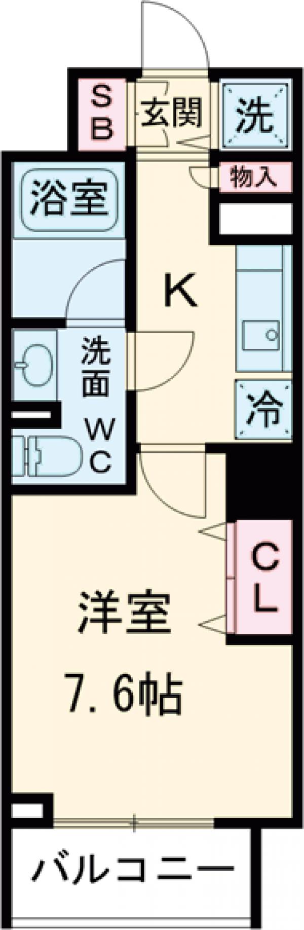 KDXレジデンス幡ヶ谷の間取り