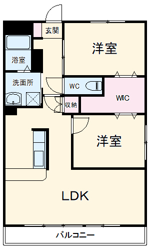 ハイツ清光の間取り