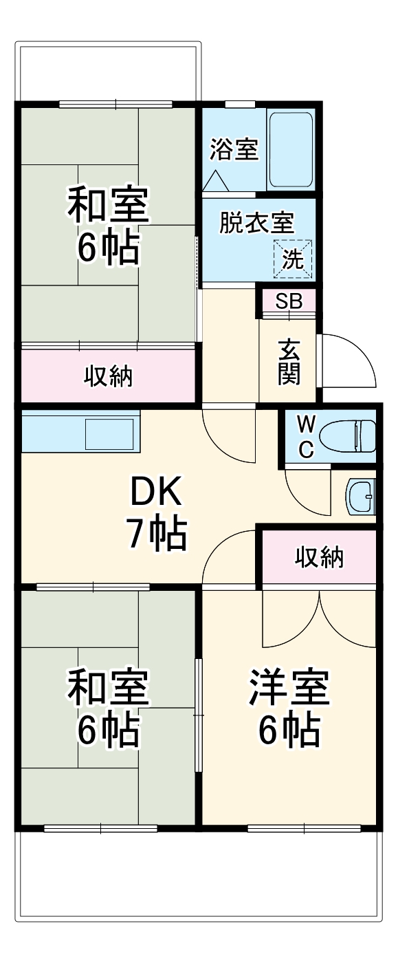 ウィンディホクエンⅠの間取り