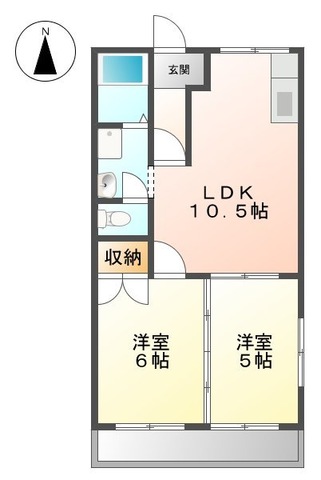 サンコーポ峯Ａの間取り