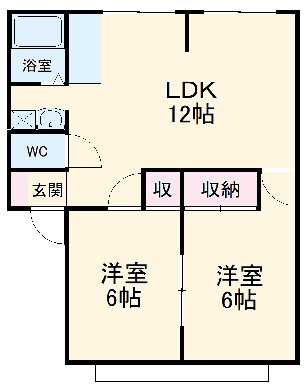 サンライトスペースD棟の間取り