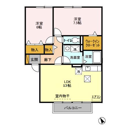 メゾングレース Cの間取り