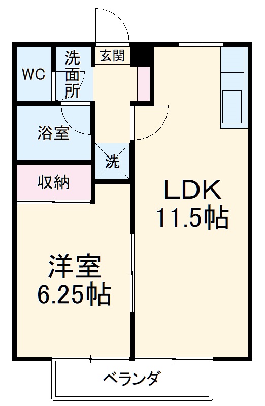 マイシャトウ平須の間取り