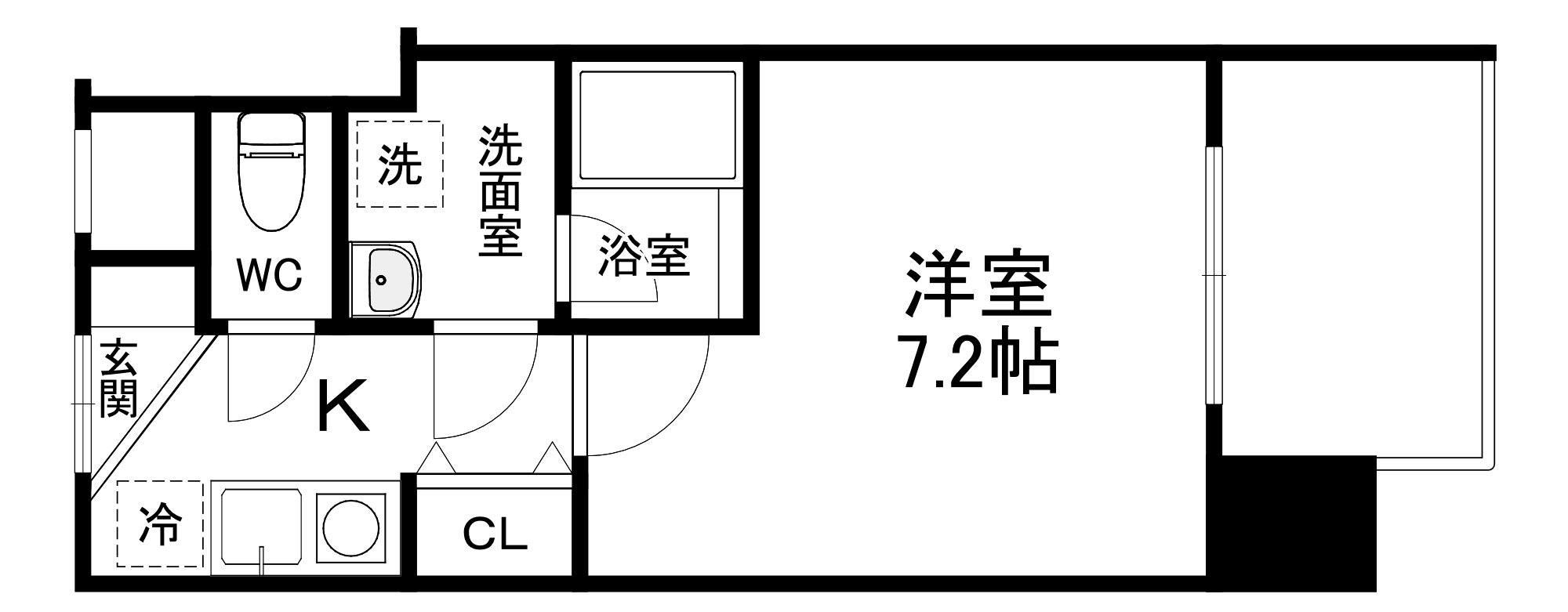 BROAD新うめきたRESIDENCEの間取り