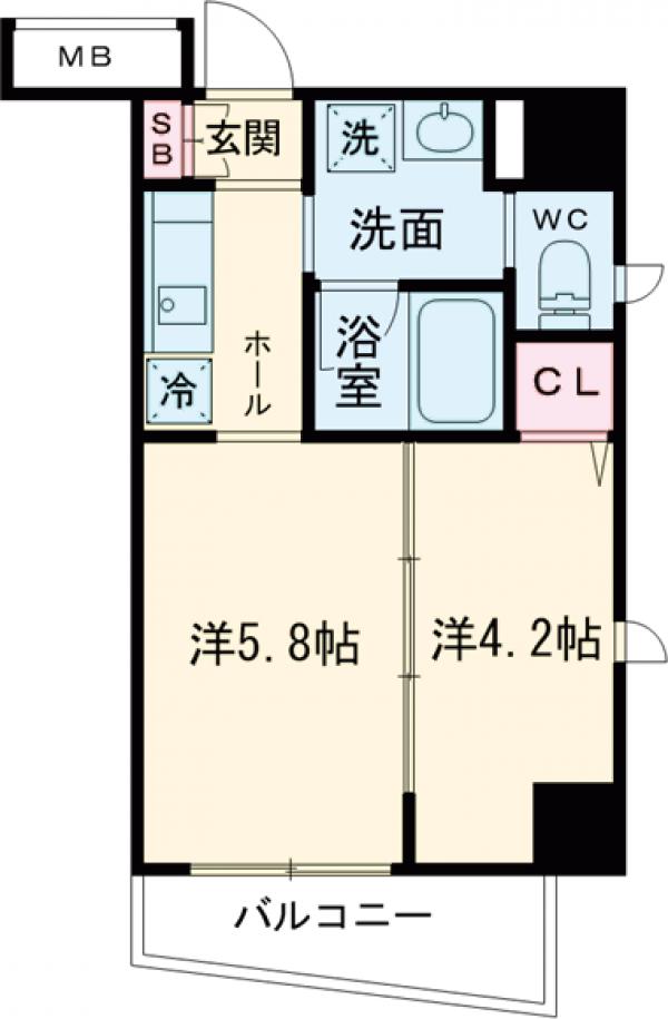 エストゥルース板橋本町の間取り