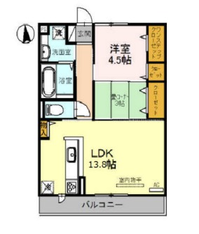 D-roomカトレアの間取り