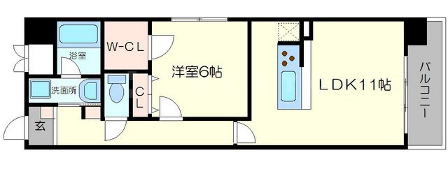 Ocean松屋町の間取り