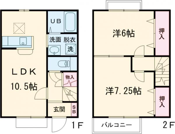 下妻リーズホールドⅡの間取り