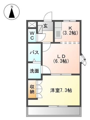 サンメゾンなみよせの間取り