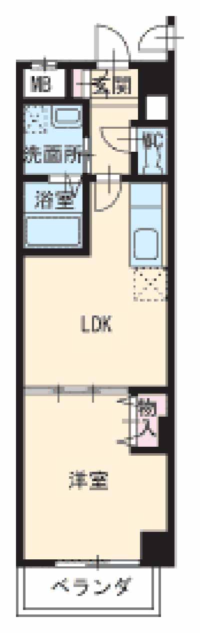 エクセラン本願寺の間取り