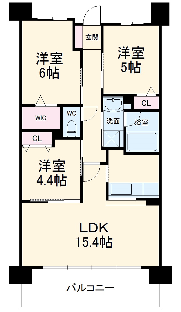 クリオかしわ台の間取り
